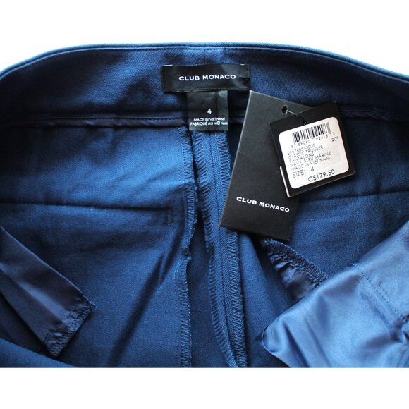 Club Monaco Classic Trouser 29" / Size 4 / Navy Blue Straight Work Career Pants - Picture 5 of 6
